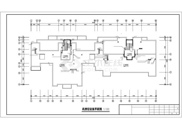 衡水市某小区11层框架结构住宅楼给排水设计CAD图纸-图一
