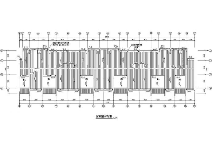乌鲁木齐市某小区7层混合结构住宅楼给排水设计CAD图纸（含车库和阁楼）_图1