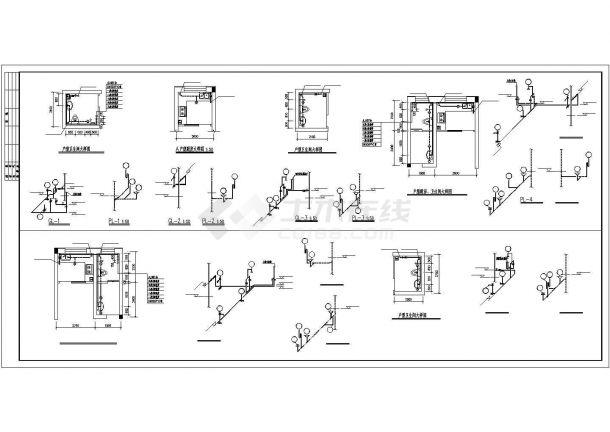 昆山市某小区7层混合结构住宅楼给排水设计CAD图纸（含阁楼和地下1层）-图一