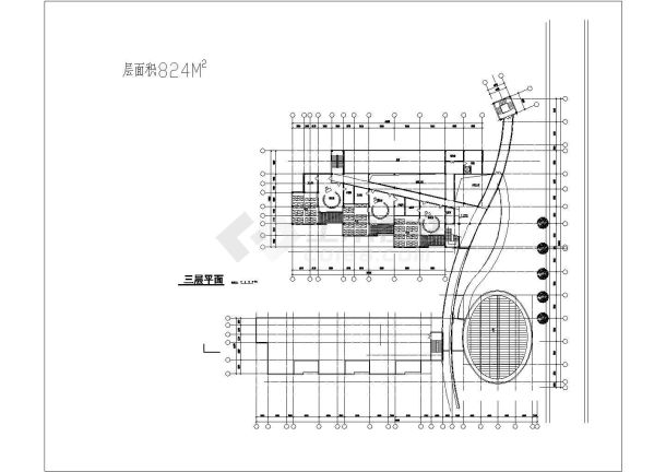 某社区三层幼儿园（4866平方米）设计cad全套建筑方案图（含设计说明）-图一