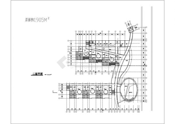 某社区三层幼儿园（4866平方米）设计cad全套建筑方案图（含设计说明）-图二