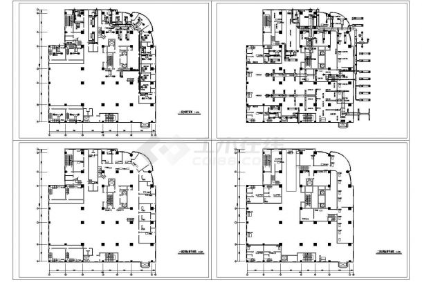 双层酒廊中央空调设计施工图，4张图纸。-图一