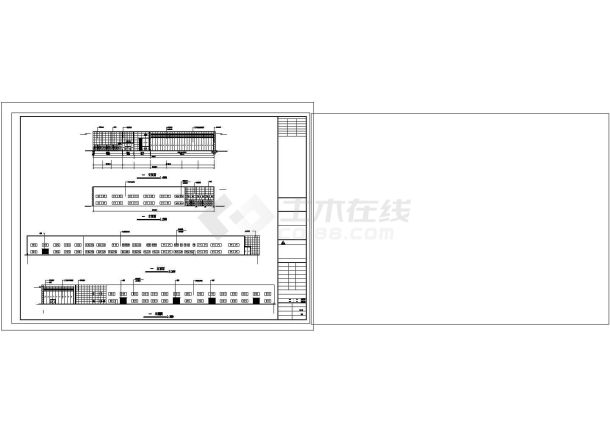 东风日产专营店建筑CAD图-图二
