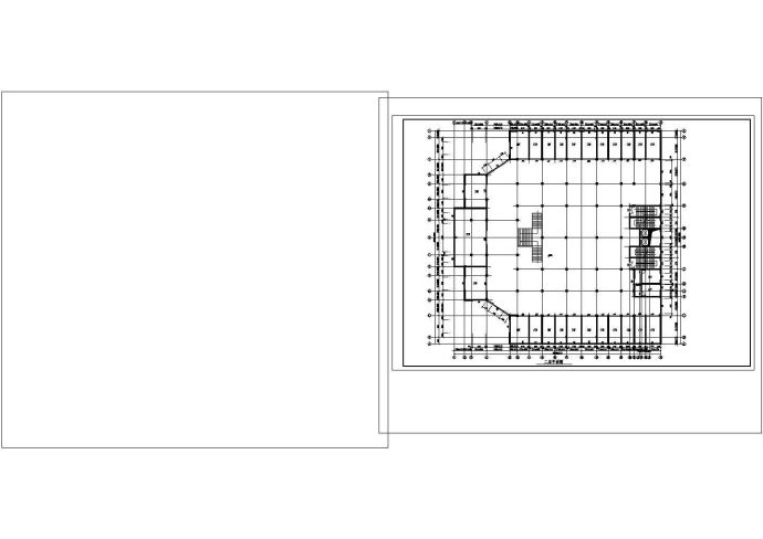 7层11139平米农贸市场及住宅综合楼建筑施工cad图纸设计_图1