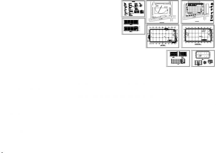 某地小区旁大型超市全套建筑设计cad图（含屋顶平面图）_图1