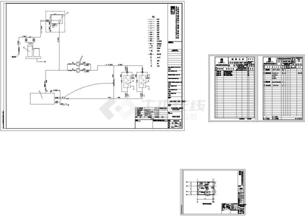 [上海]三层连廊式新颖造型9班幼儿园及托儿所建筑施工图（含水暖电）-图一