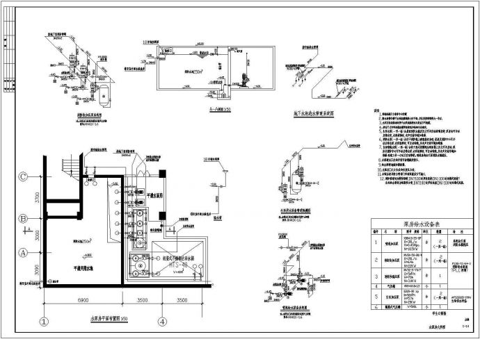 [广西]十三层学生公寓楼给排水设计图纸（含设计说明、）_图1