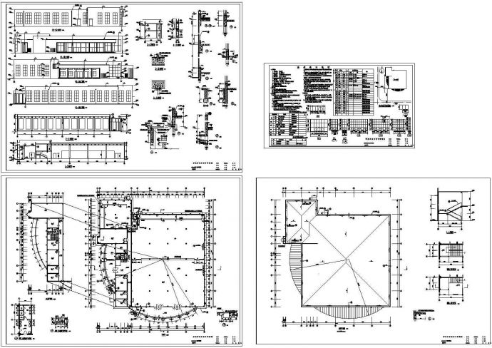 某地多层欧式风格餐厅全套设计施工cad图（含屋顶平面图）_图1