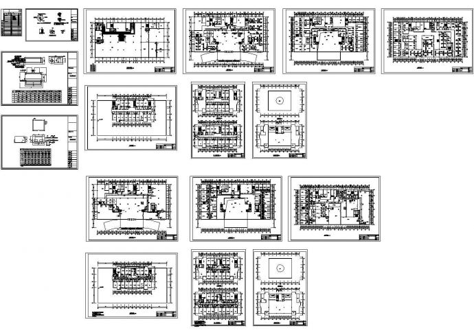 高层酒店中央空调设计施工图，16张图纸。_图1