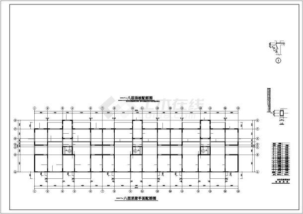 长沙市某小区12层框架结构住宅楼全套结构设计CAD图纸-图二