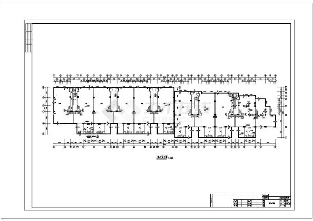 4层11户联排2户叠拼别墅建筑施工图-图一