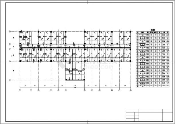 土木工程毕业设计_[学士]六层钢筋混凝土框架楼毕业设计全套 cad(含计算书、施工组织设计)-图一