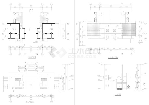 钧瓷文化主题园大门建筑方案-图一