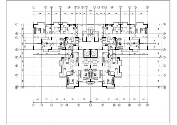 20多层高层住宅楼建筑整套设计cad施工图纸-图一