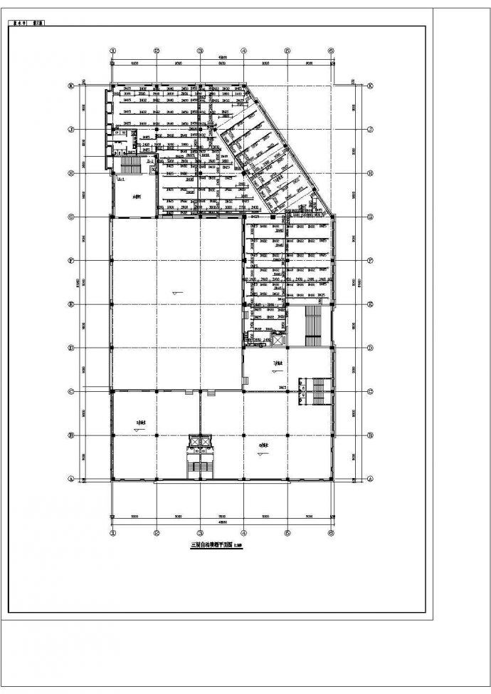 三层农贸市场及地下车库给排水消防施工CAD图（甲级设计院）_图1