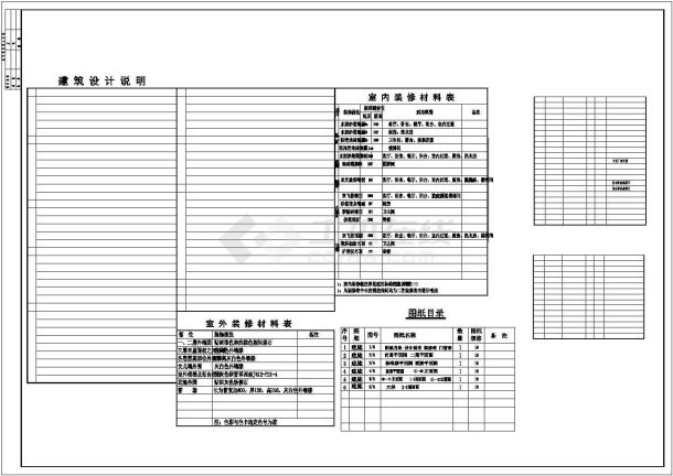 底层商铺住宅楼CAD建施设计图-图一