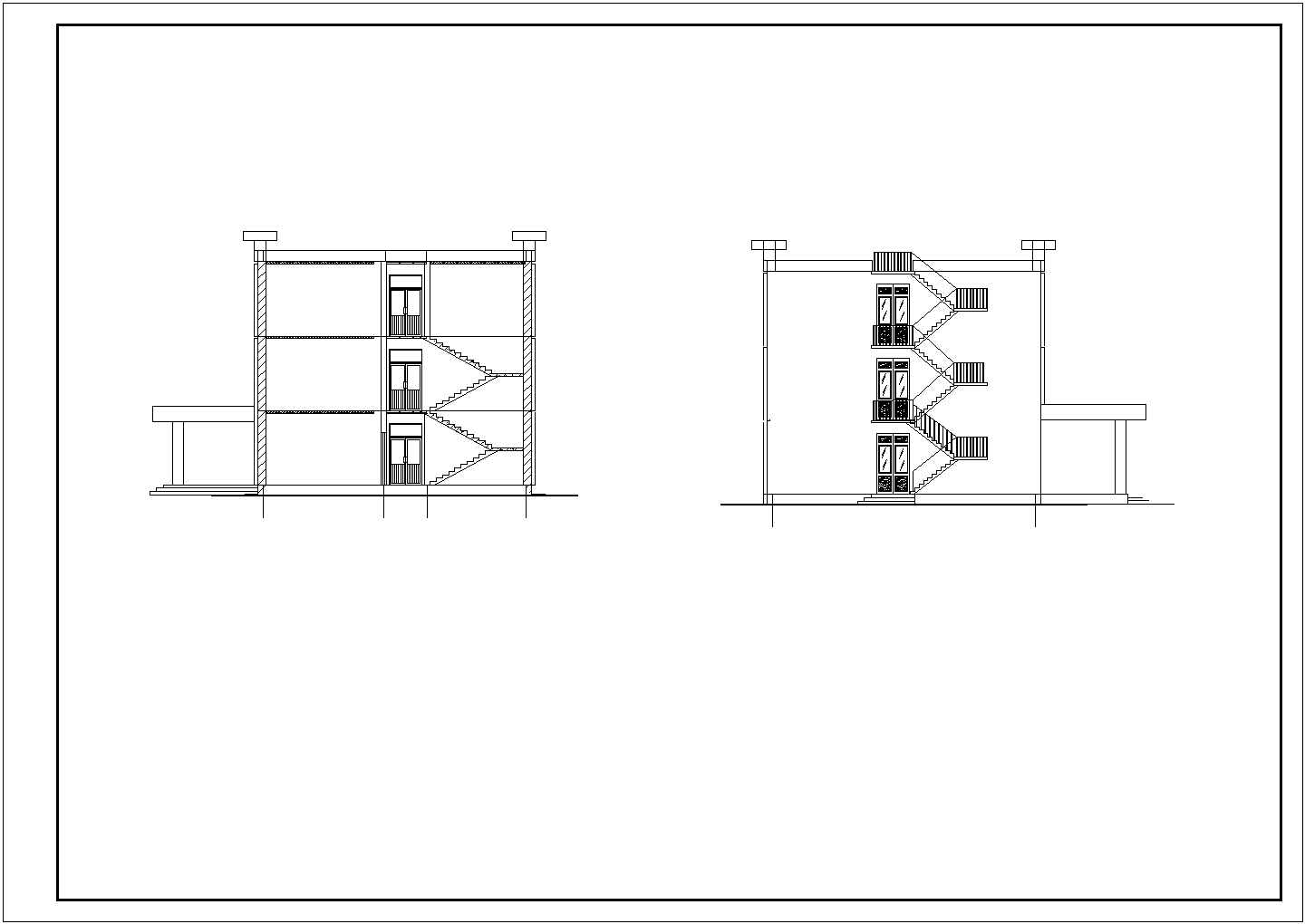 某工厂三层综合楼建筑施工图