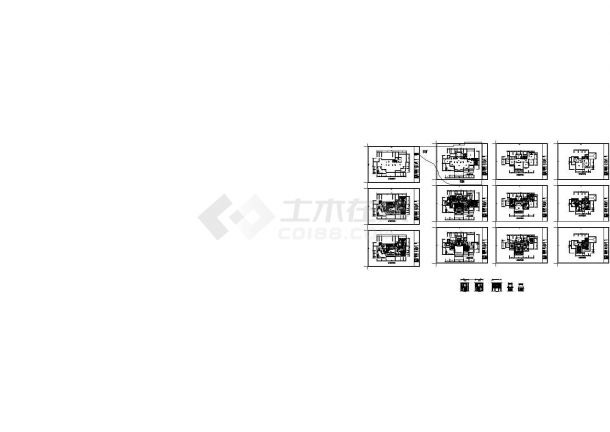 【南京】某别墅室内装修平面设计方案CAD图纸-图一