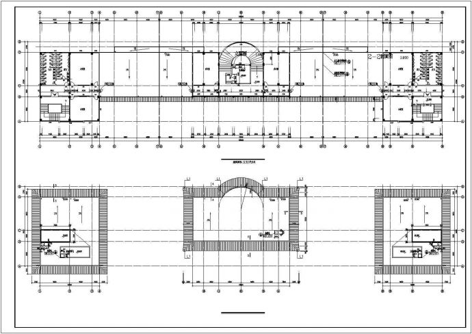 山东某地教学楼设计方案建筑设计全套施工cad图_图1