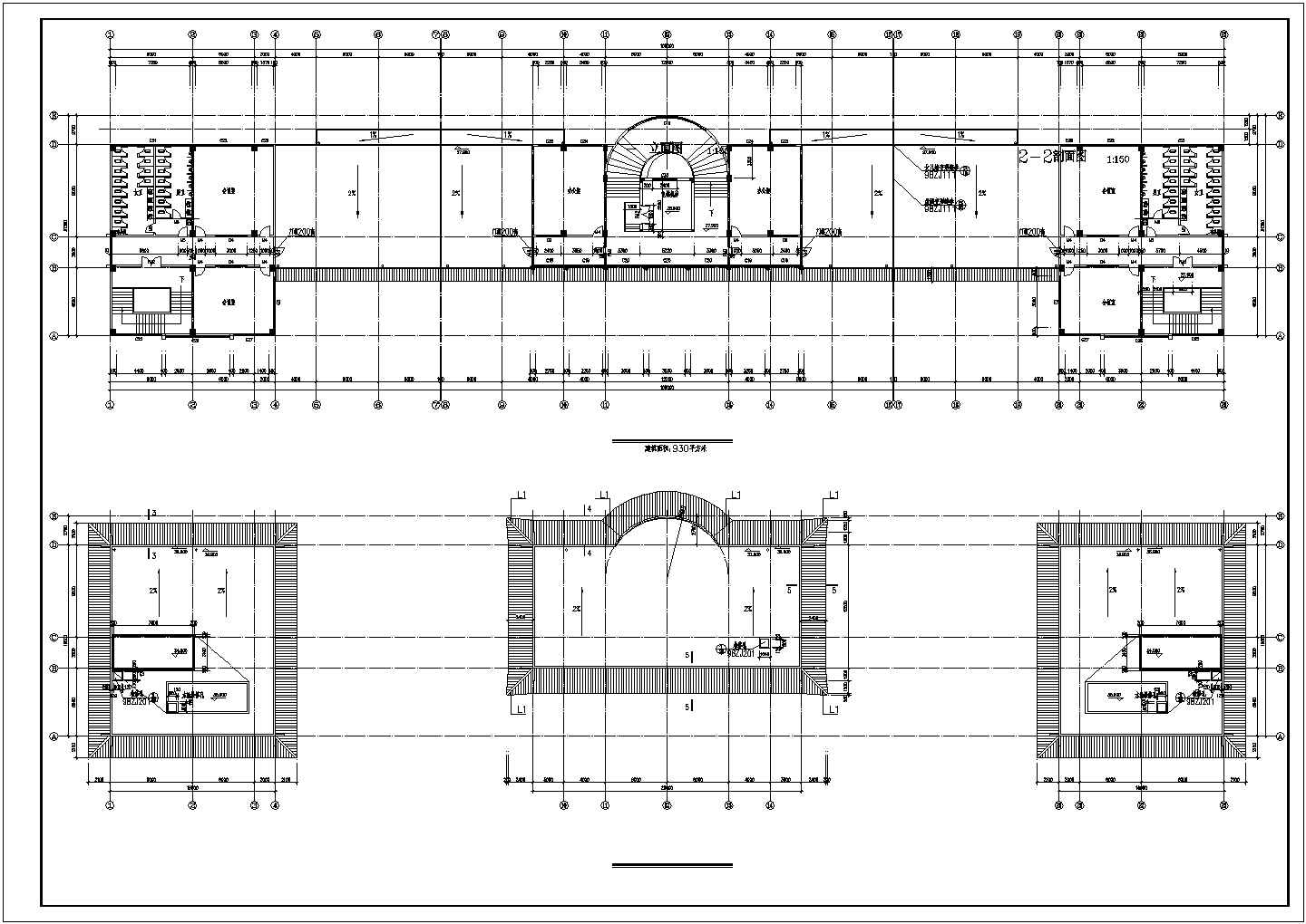山东某地教学楼设计方案建筑设计全套施工cad图