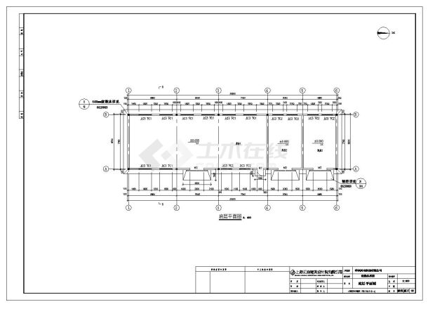 某危险品房建筑结构施工cad图纸-图一