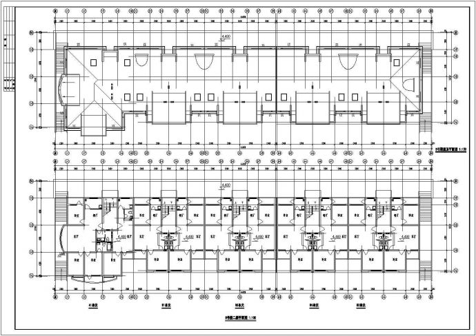某小区7层框架结构商住楼建筑设计CAD图纸（底层商店/含阁楼层）_图1