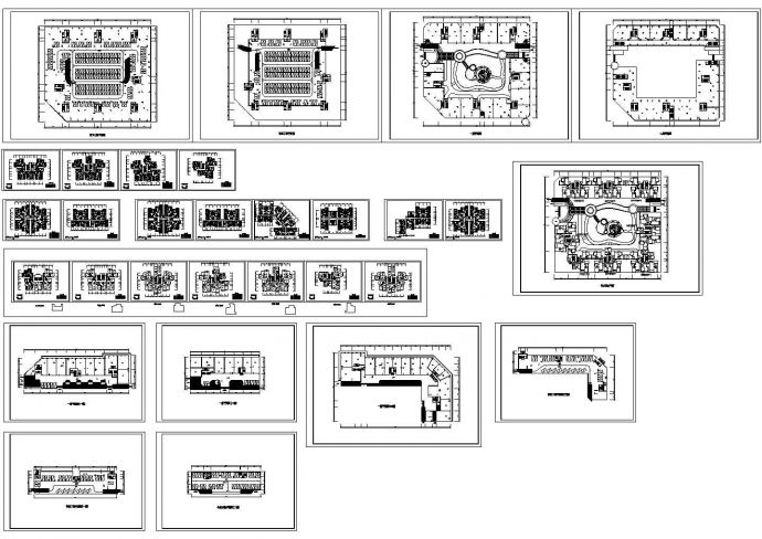 某地区高层住宅户型平面设计规划施工CAD图纸_图1