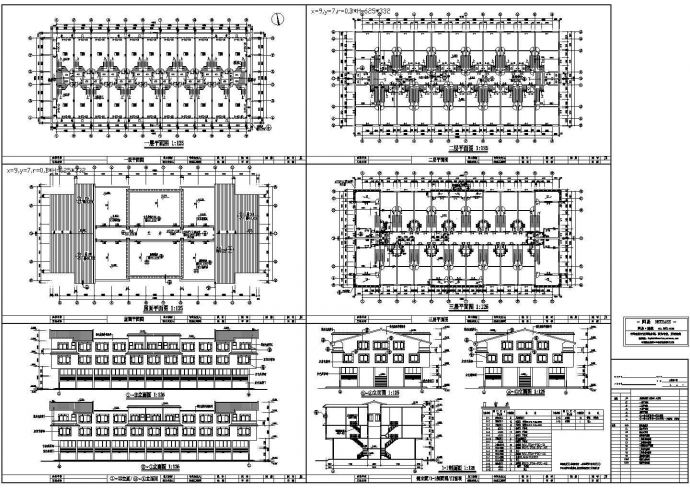 某地区某大市场居住楼建筑规划设计施工CAD图纸_图1