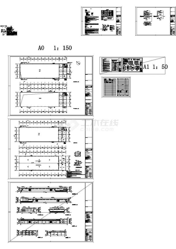 [长青]某邮政局综合用房建筑结构水电施工图-图二