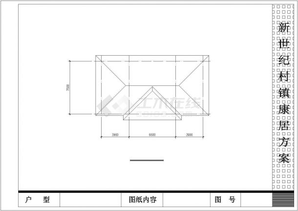 南京市某别墅区750平米2层双拼独院式别墅建筑设计CAD图纸-图一
