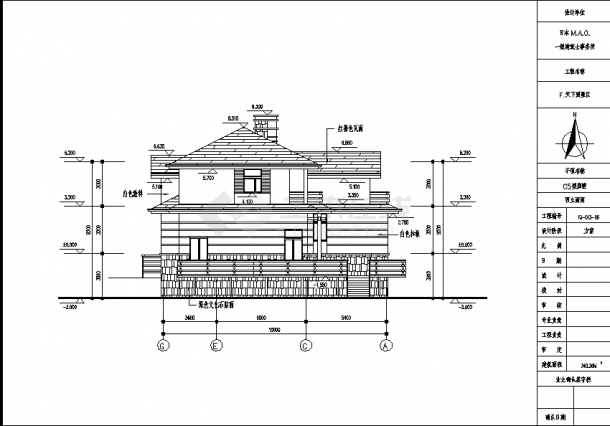 扬州三套普通住宅楼建筑设计施工cad图纸（含设计说明）-图一