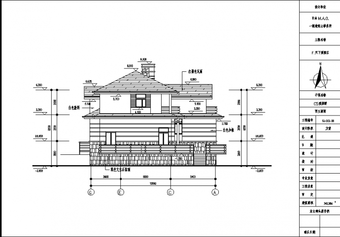 扬州三套普通住宅楼建筑设计施工cad图纸（含设计说明）_图1