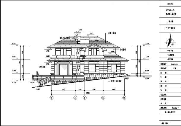 扬州三套普通住宅楼建筑设计施工cad图纸（含设计说明）-图二