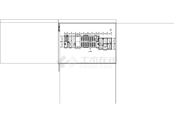 食堂浴室建筑设计cad方案图，共5张-图二