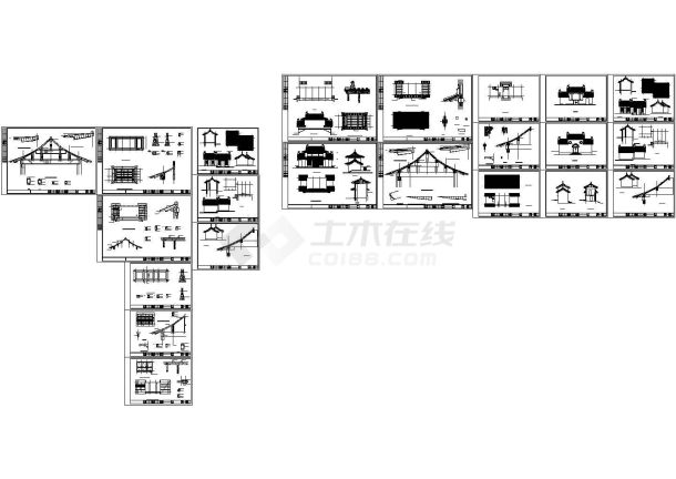 某古建筑修复建筑施工图纸-图一