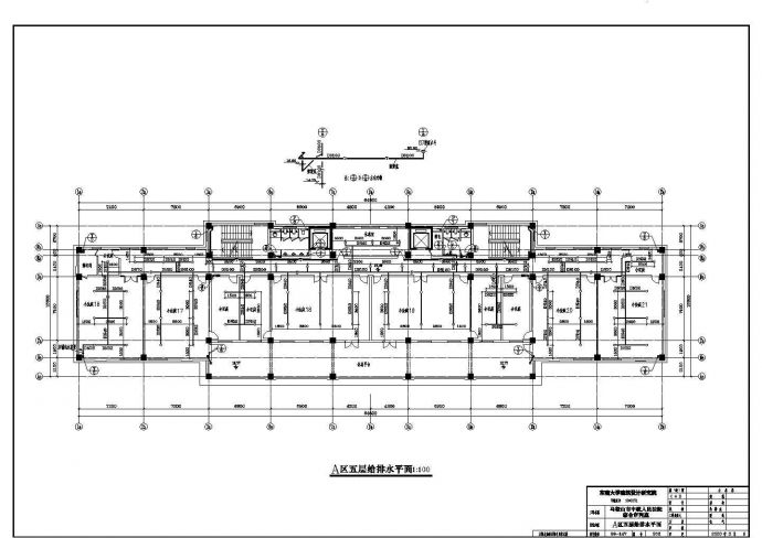 哈尔滨某六层购物商场内部给排水系统设计CAD施工图_图1