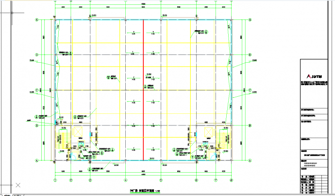 某地多层生产孵化厂房建筑设计cad图纸_图1