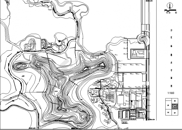 北京某公园基础设施系统配套给排水设计施工cad图纸-图二