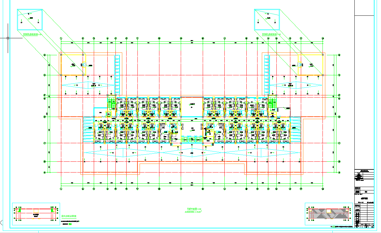 [成都]多层机场地块现代风格商务酒店建筑设计施工图纸（知名建筑设计院）