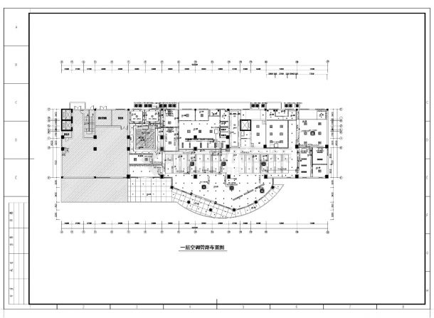 [江西]某小型办公楼空调系统设计施工cad图纸-图一
