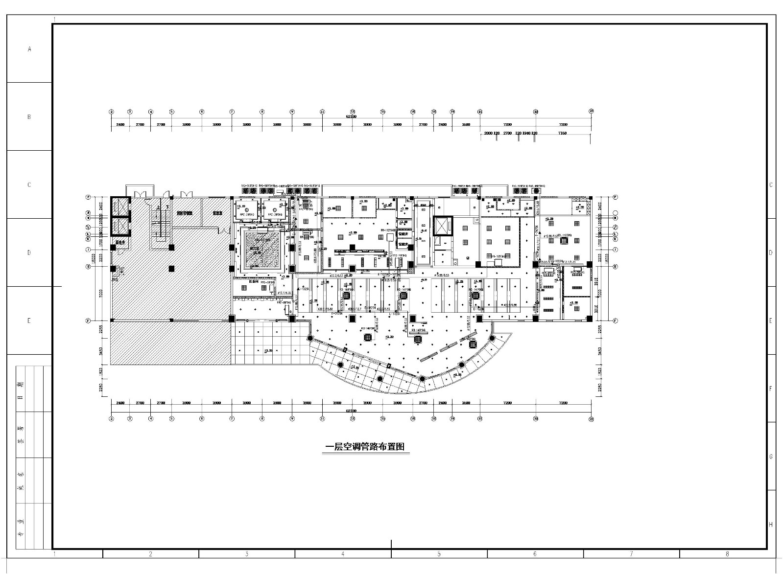 [江西]某小型办公楼空调系统设计施工cad图纸