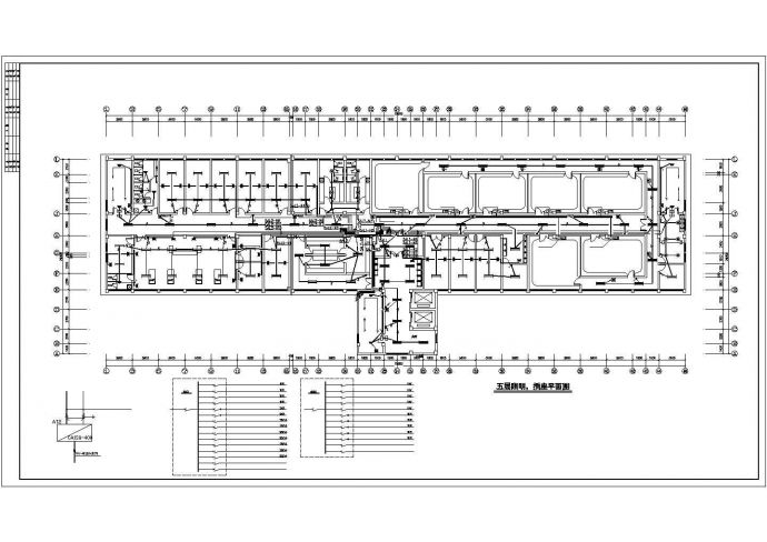 南京某医院7900平米五层框架住院手术综合楼电气CAD设计图纸_图1