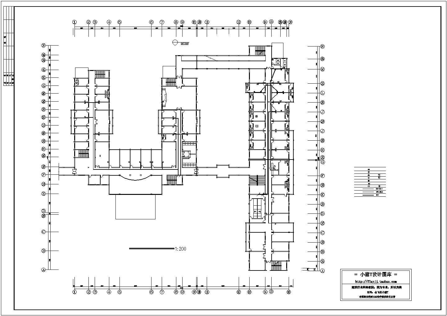 合肥市某医院3层5字型医院综合楼全套电气CAD设计图纸