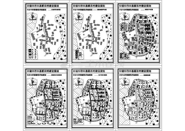 【江西】某乡村修建性详细规划全套CAD方案图-图一