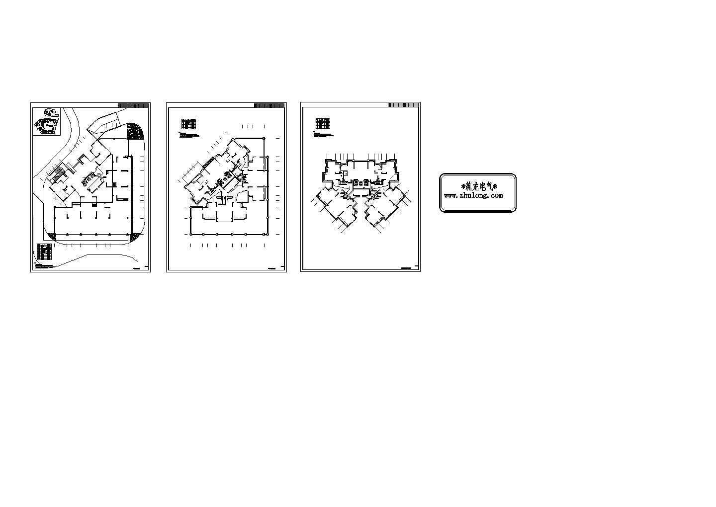 商住楼电气设计施工图（甲级设计院）