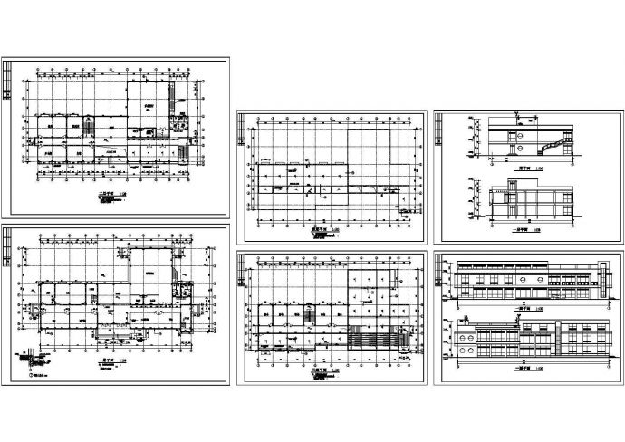 某地高档会所建筑设计方案图_图1