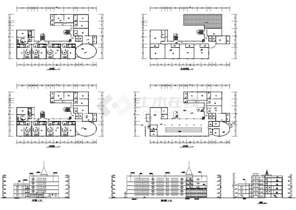 [广元市]某五层幼儿园建筑设计方案图-图一