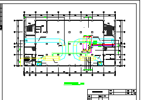 四层小型商场空调系统设计cad图，共十二张-图二