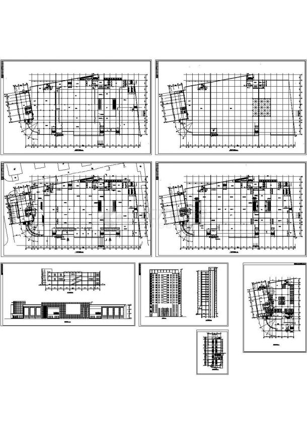 浙江金华某大型商场全套装修施工设计方案cad图纸（含地下室平面图）-图一