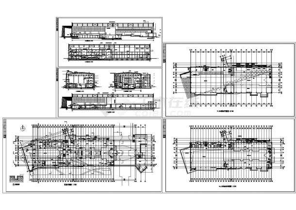 某地区城市中海会所建筑方案设计施工CAD图纸-图一